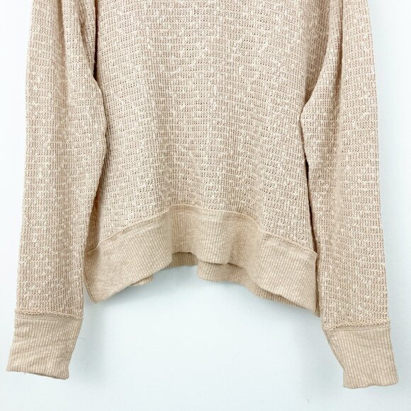 NWT Free People We The Free Tommy Turtleneck Sweater Size L Toasted Almond - Picture 5 of 10